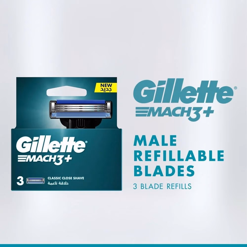Gillette Mach 3+ Blade, 3 Count 3