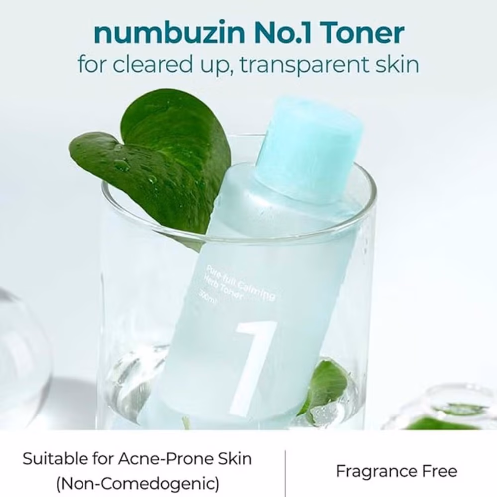 Numbuzin 1+ pure full calming herb toner 300ml 4