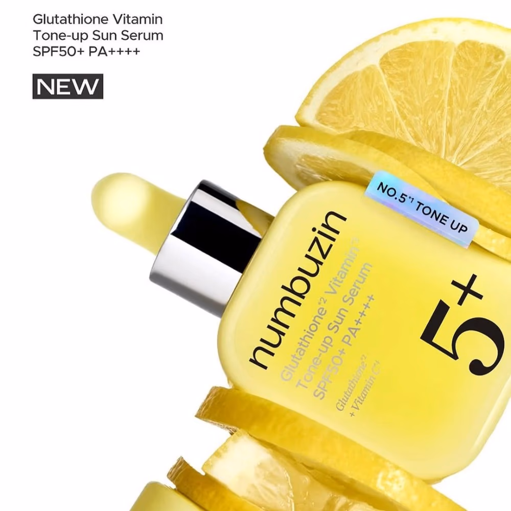 Numbuzin No5 + Glutathione Vitamin Tone Up Sun Serum 30ml 2
