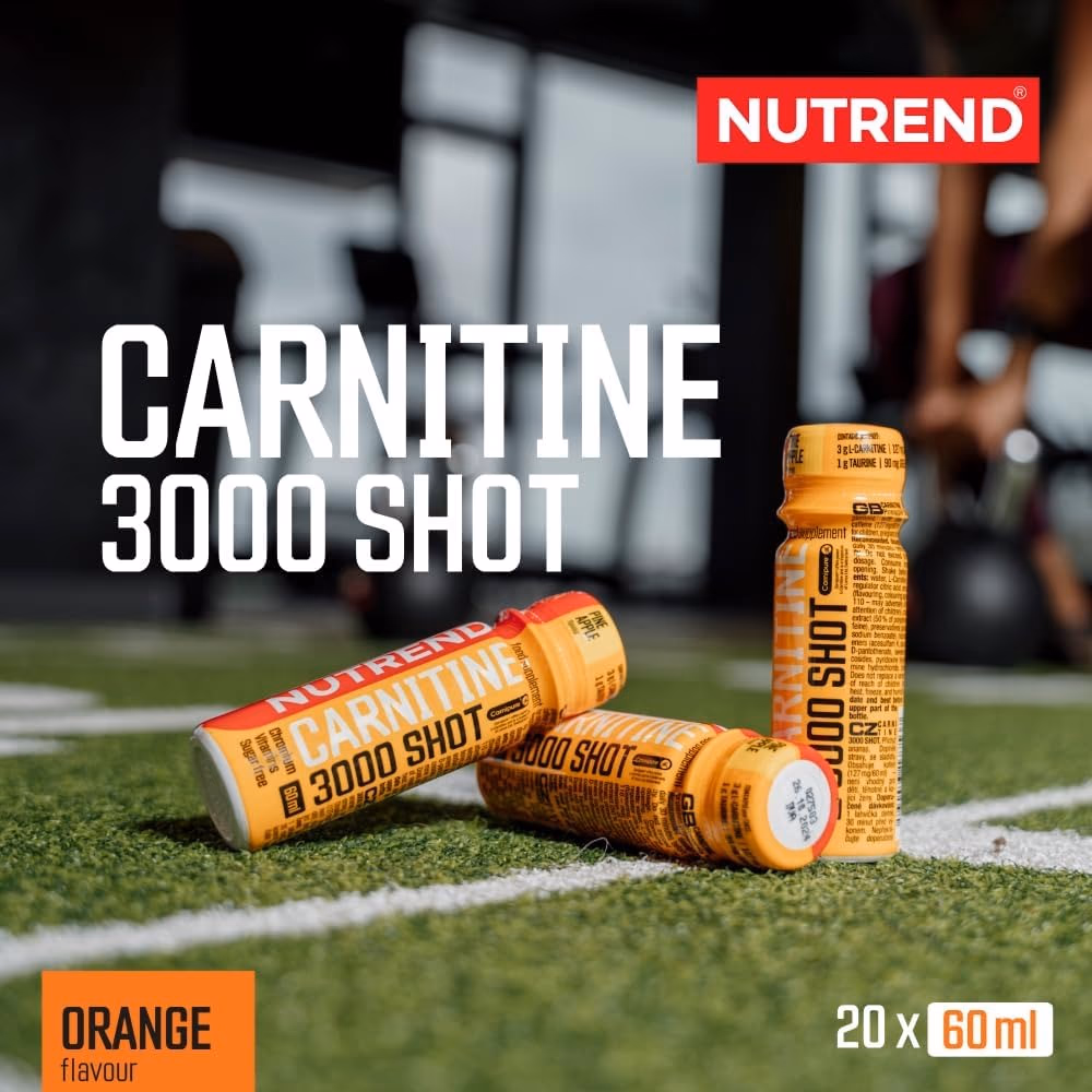 Nutrend Carnitine 3000 Shot Orange 60ml – Pack of 20 3