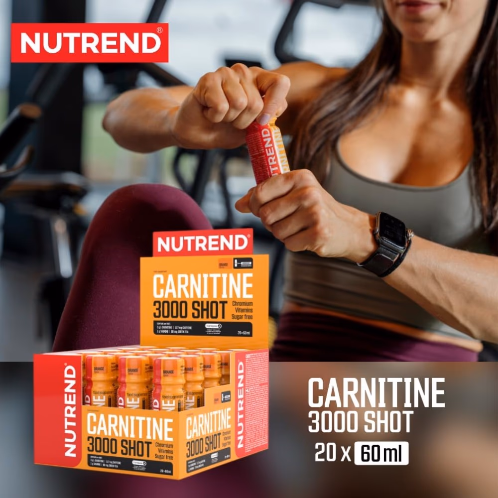 Nutrend Carnitine 3000 Shot Orange 60ml – Pack of 20 4
