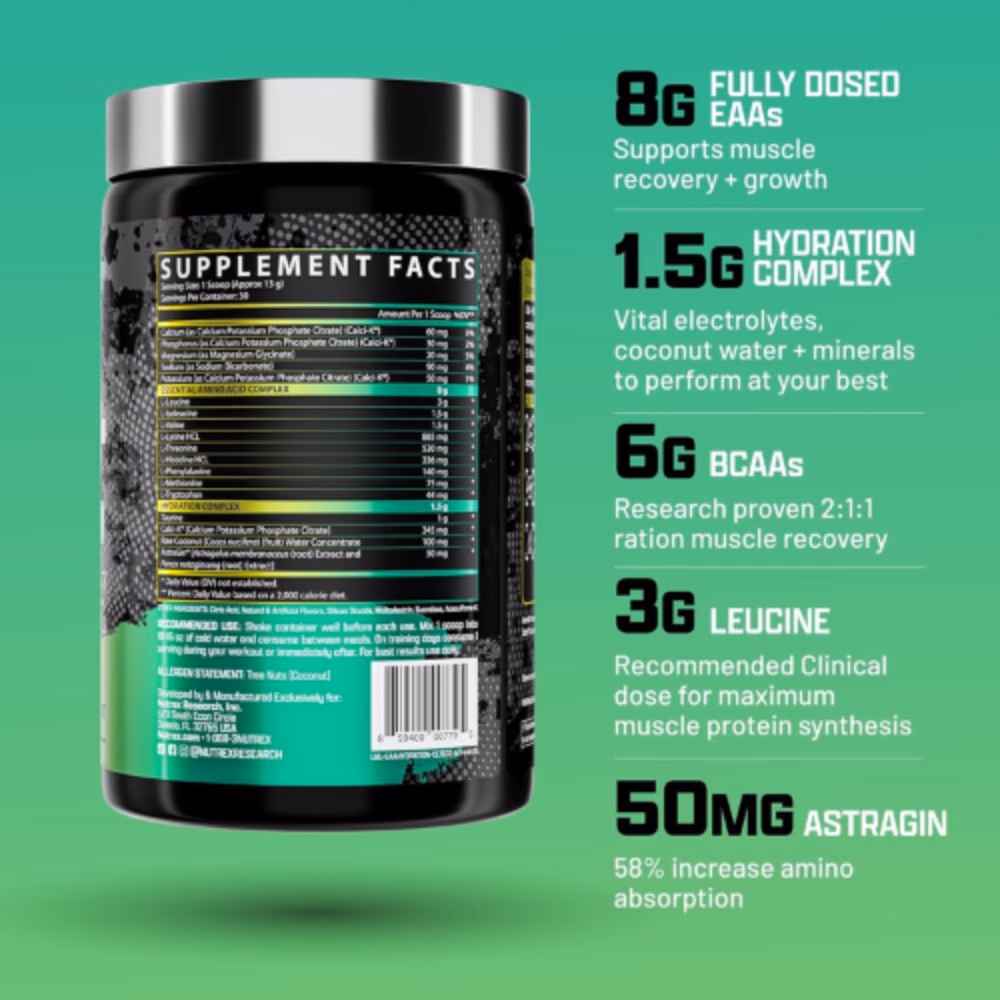 Nutrex EAA+ Hydration Powder 390gm (30 Servings) - Maui Twist 2