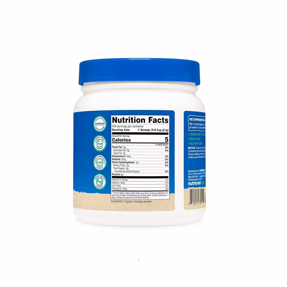 Nutricost Organic Moringa Powder Unflavored 454g 2