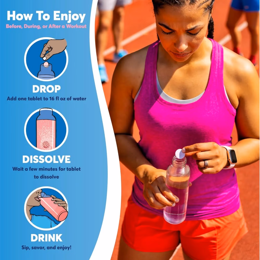 Nuun Sport Electrolyte Tablets – Strawberry Lemonade 10 Count 5