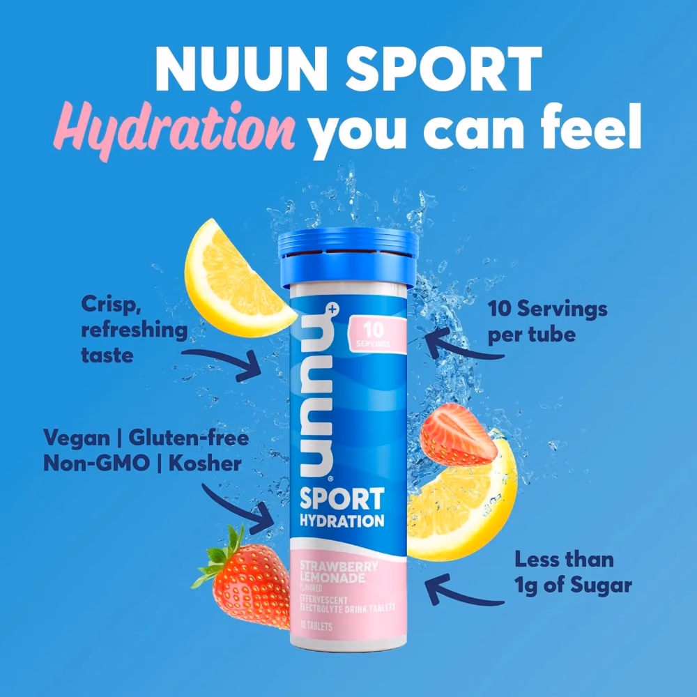 Nuun Sport Electrolyte Tablets – Strawberry Lemonade 10 Count 4
