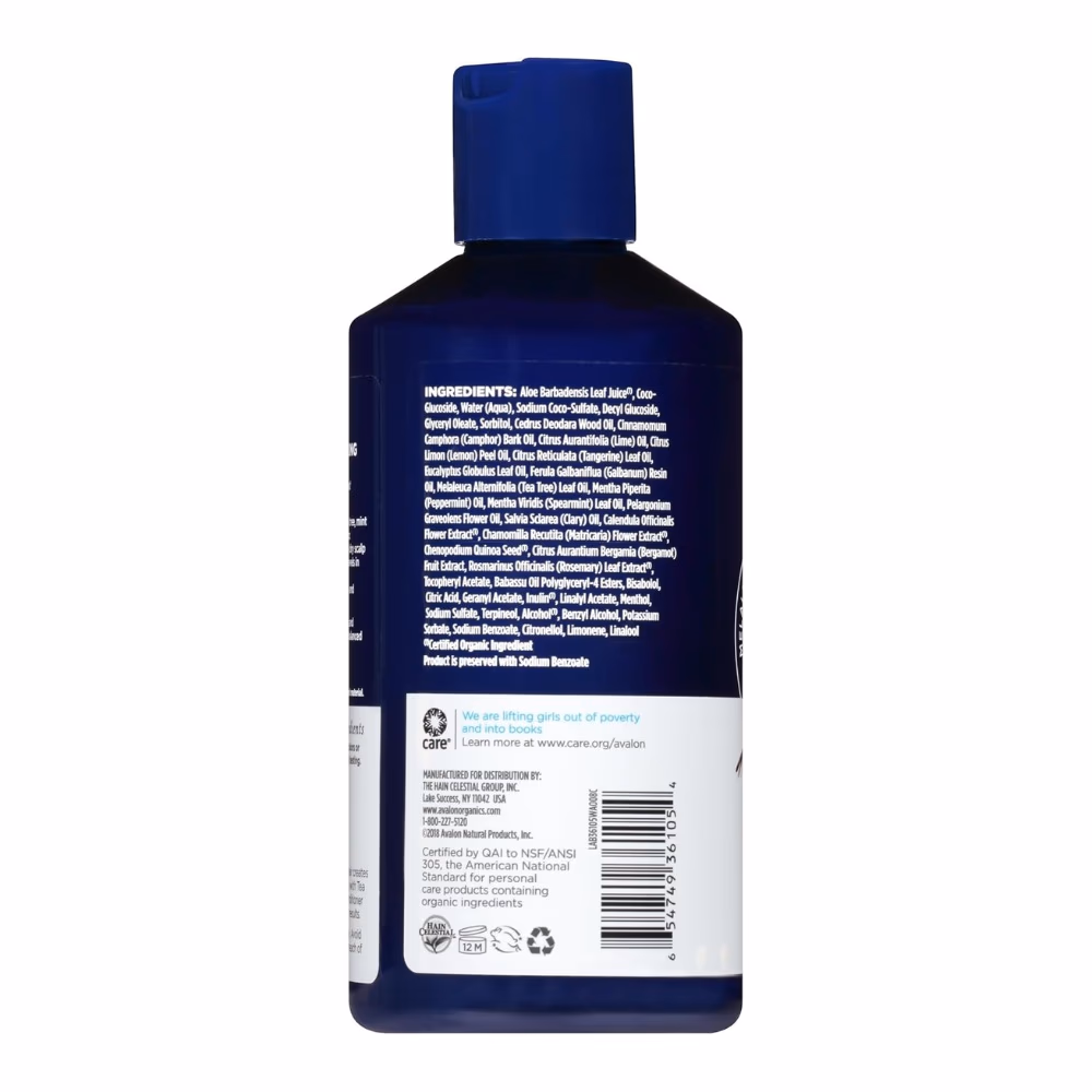 Avalon Organics Tea Tree Mint Scalp Normalizing Shampoo 414ml 3
