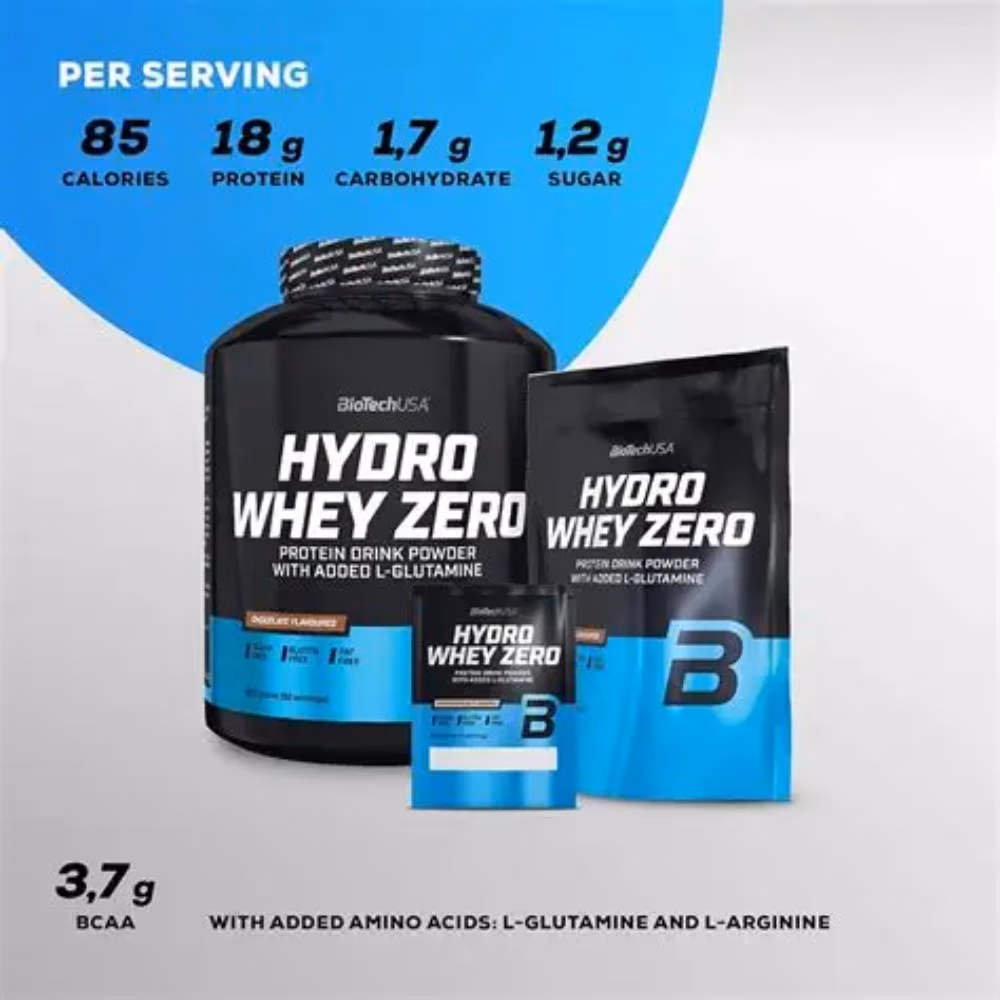 BioTechUSA Hydro Whey Zero Chocolate 1.8kg – Hydrolyzed Whey Protein Powder 3