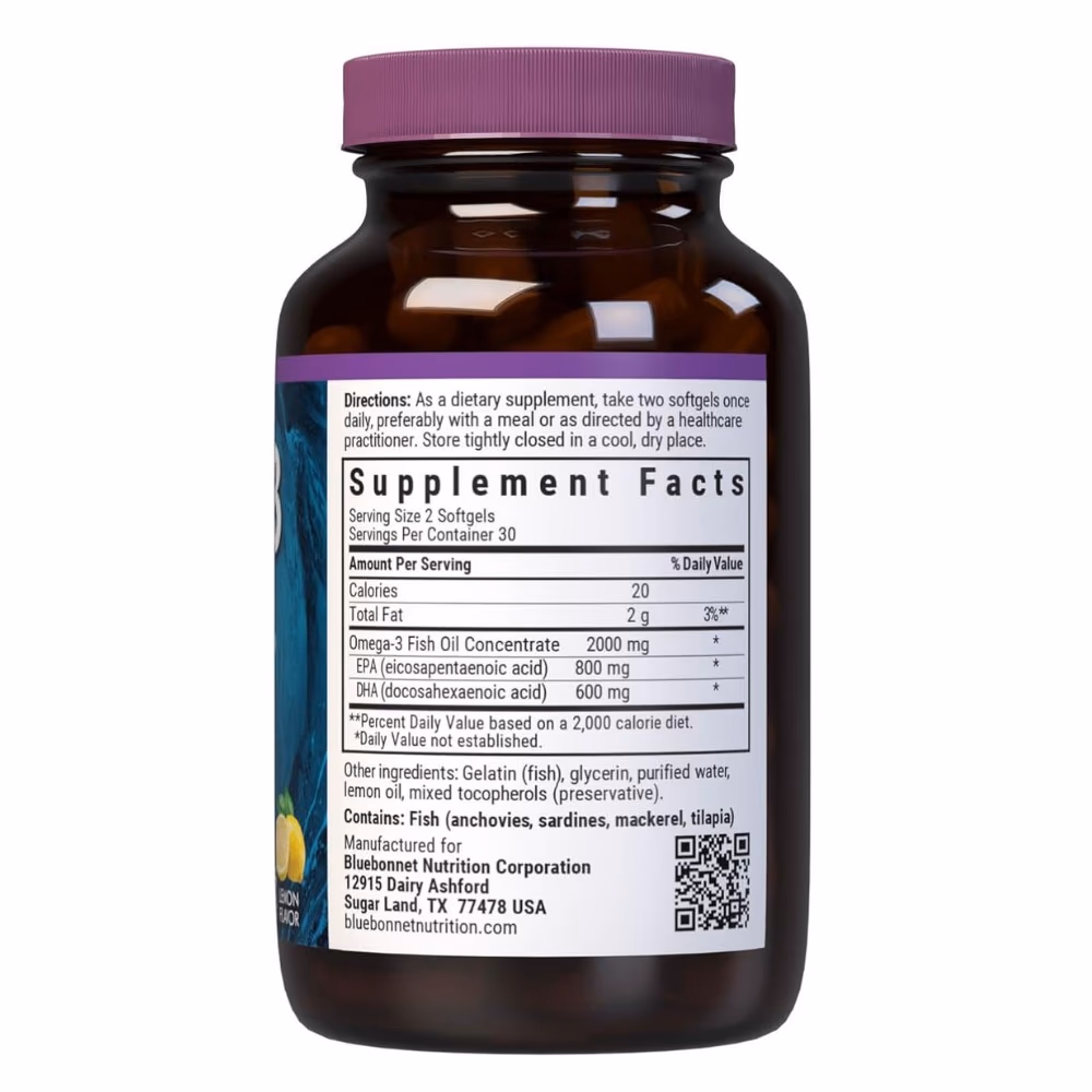 Bluebonnet EPAX Omega-3 1000 60 Softgels #942 2