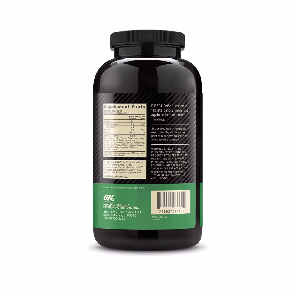 Optimum Nutrition Superior Amino 2222 Tablets 3