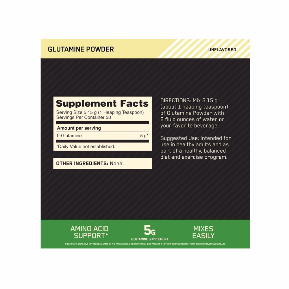 Optimum Nutrition Glutamine Powder 300g 2