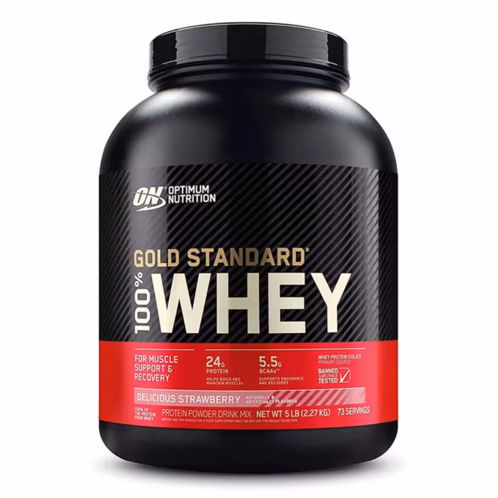 Optimum Nutrition 100% Gold Standard Whey Delicious Strawberry 5LB 2