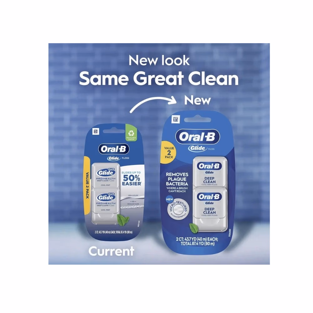 Oral-B Glide Floss Cool Mint 40M 2S 2