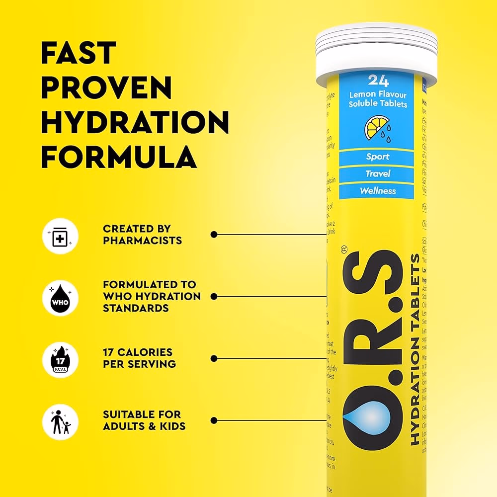 ORS Hydration Tablets Lemon 24s 4