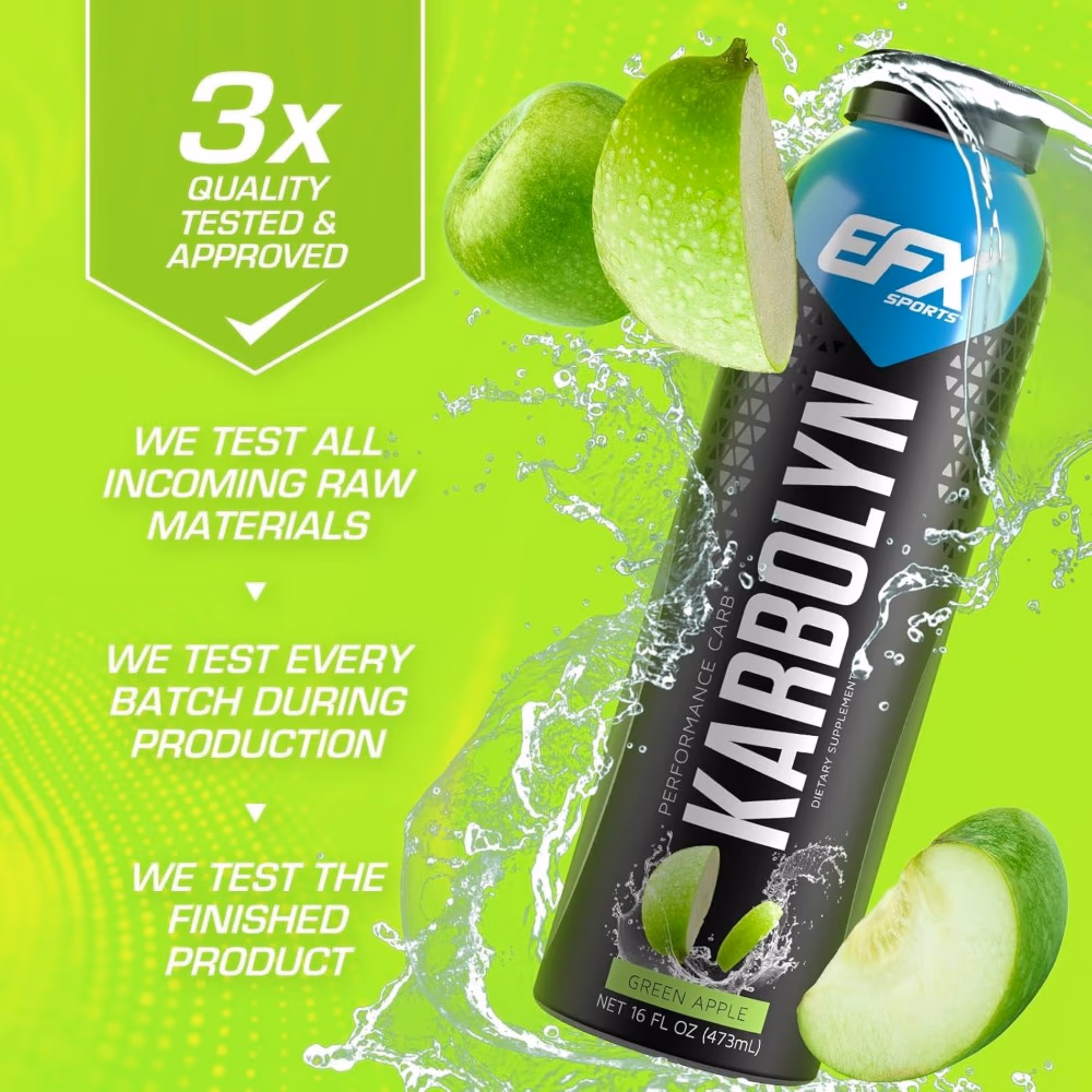 EFX Karbolyn Energy Ready To Drink Green Apple 475ml 4
