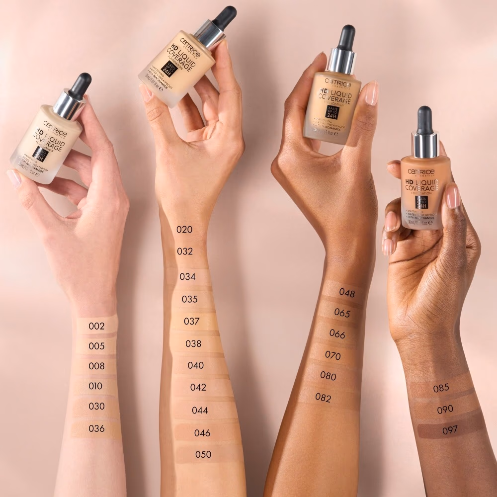 Catrice 020 HD Liquid Foundation Rose Beige 30ml  2