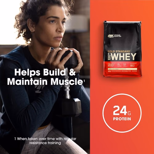 Optimum Nutrition 100% Gold Standard Whey Vanilla 10LB 3