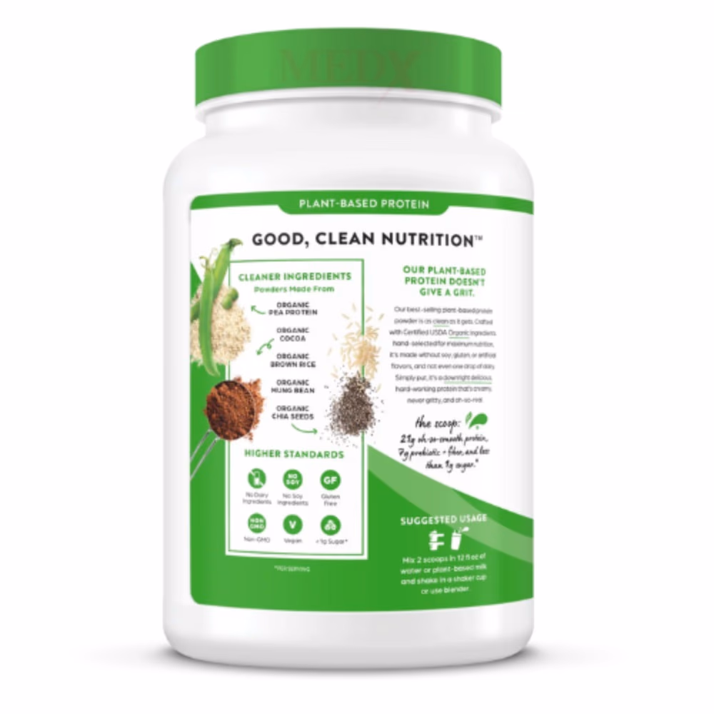 Orgain Organic Plant-Based Protein Powder – Creamy Chocolate Fudge, 2 lb 2