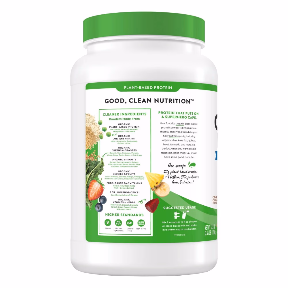 Orgain Organic Protein Powder Superfood +1 Billion Probiotics - Chocolate  2