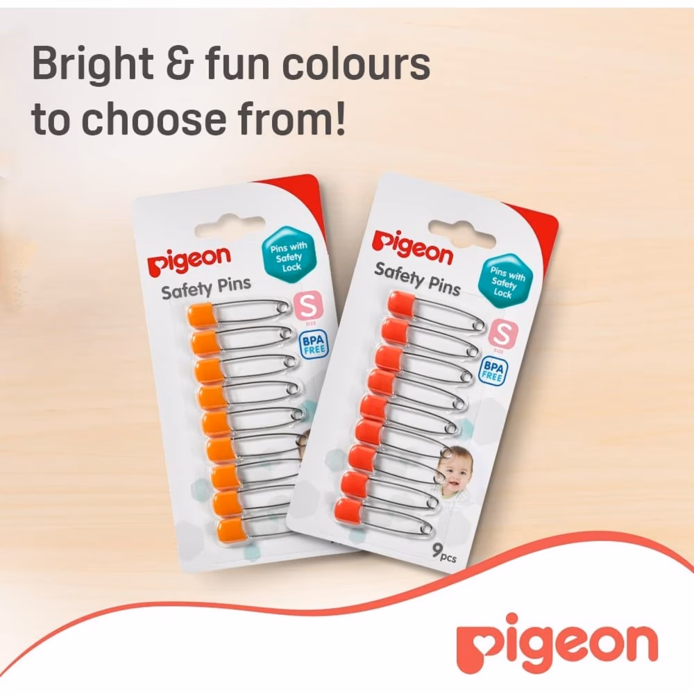 Pigeon Baby Safety Pins Small (9 Pieces) – 882 3