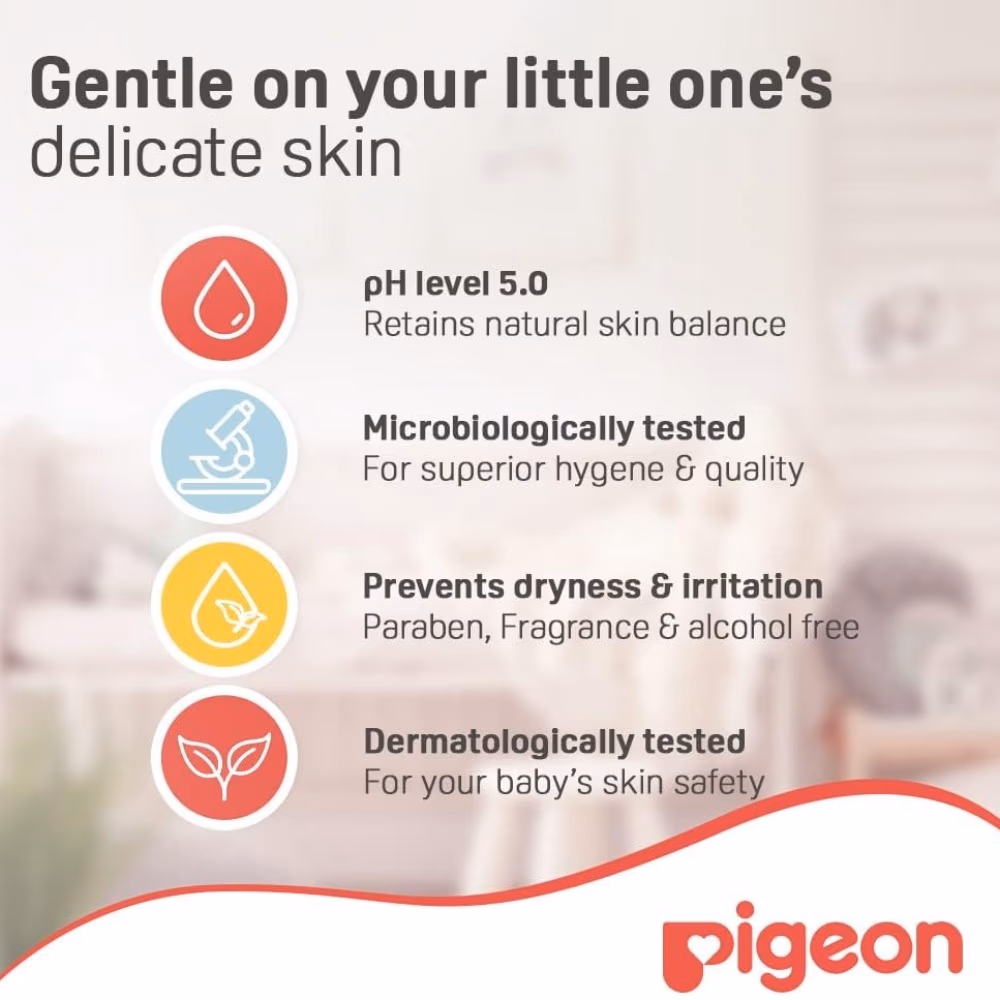 Pigeon Baby Wipes Moisturizing Cloths 70s 5