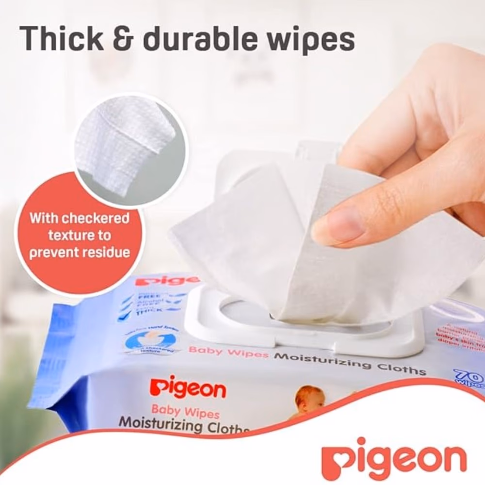 Pigeon Baby Wipes Moisturizing Cloths 70s 3
