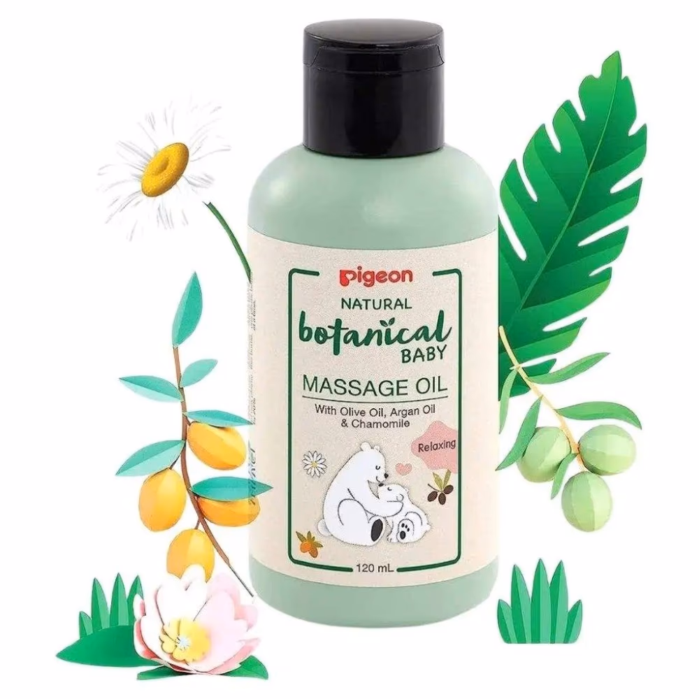 Pigeon Botanical Baby Massage Oil 120ml 2