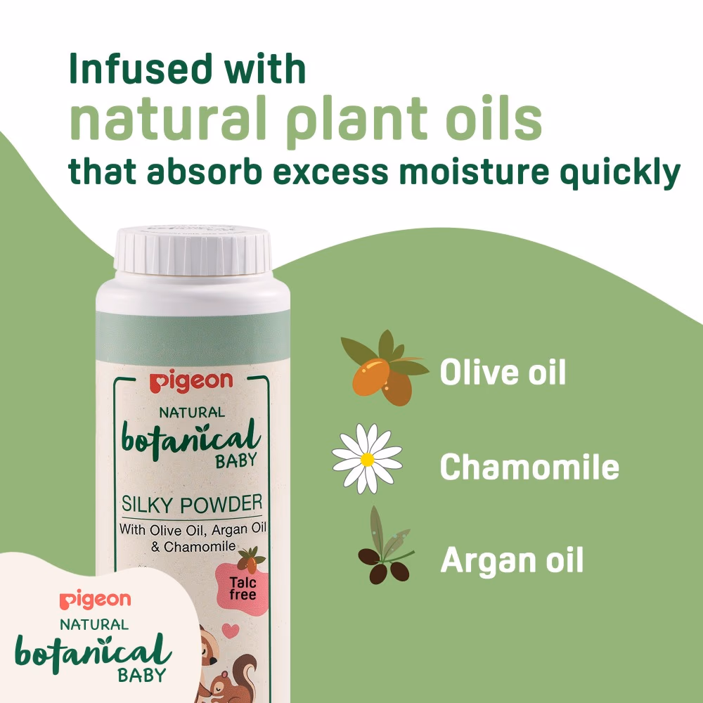 Pigeon Botanical Baby Silky Powder 125g 4