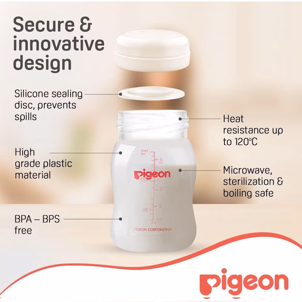Pigeon Breast Milk Storage Bottles 160ml 3s 2