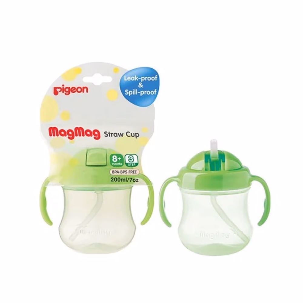 Pigeon MagMag Straw Cup Green Step 3 200ml 2