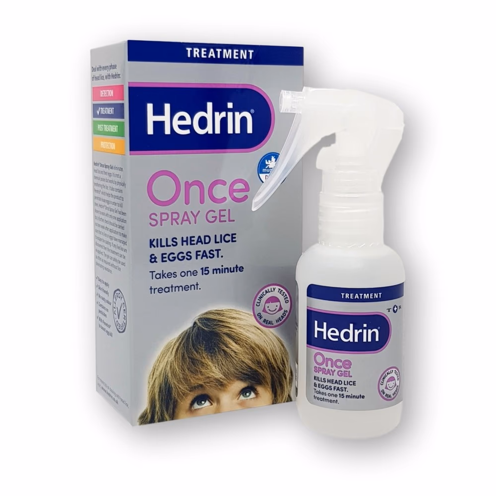 Hedrin Once Spray Gel 100ml 3