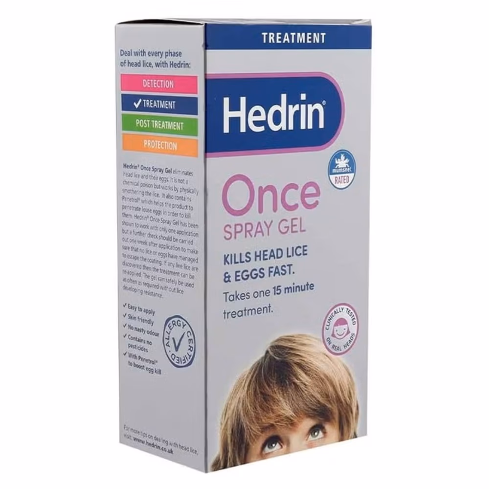 Hedrin Once Spray Gel 100ml 2