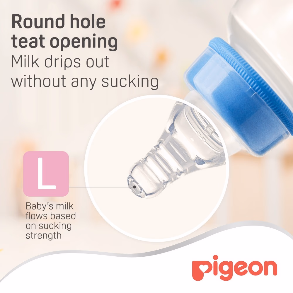 Pigeon Peristaltic Nipple Slim Neck Flexible 9+ Months 341 2