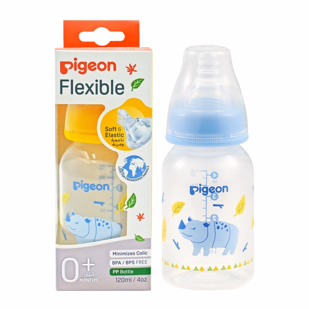 Pigeon Slim Neck Bottle Animals 120ml 415 3