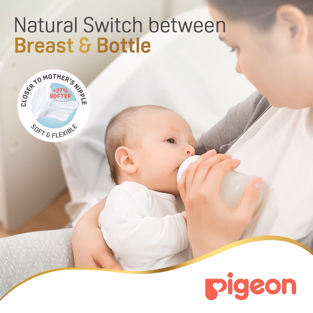 Pigeon Soft Touch Peristaltic+ Wide Neck Nipple 6+ Months 869 4