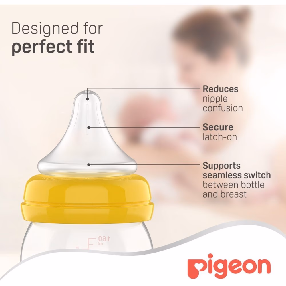 Pigeon Wide Neck Nipple Peristalsis Plus S 1S 3