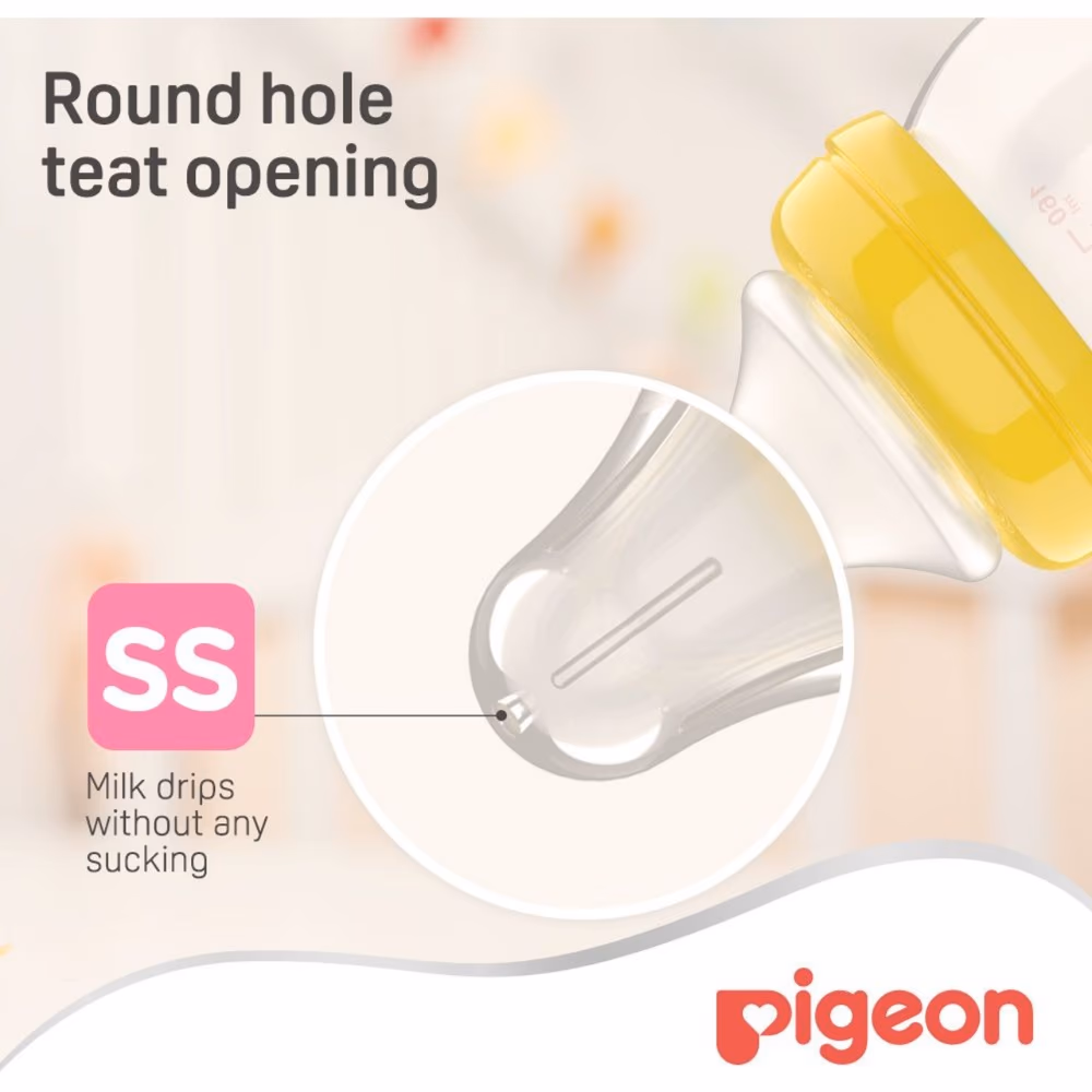 Pigeon Wide Neck Nipple Peristalsis Plus SS 1S 2