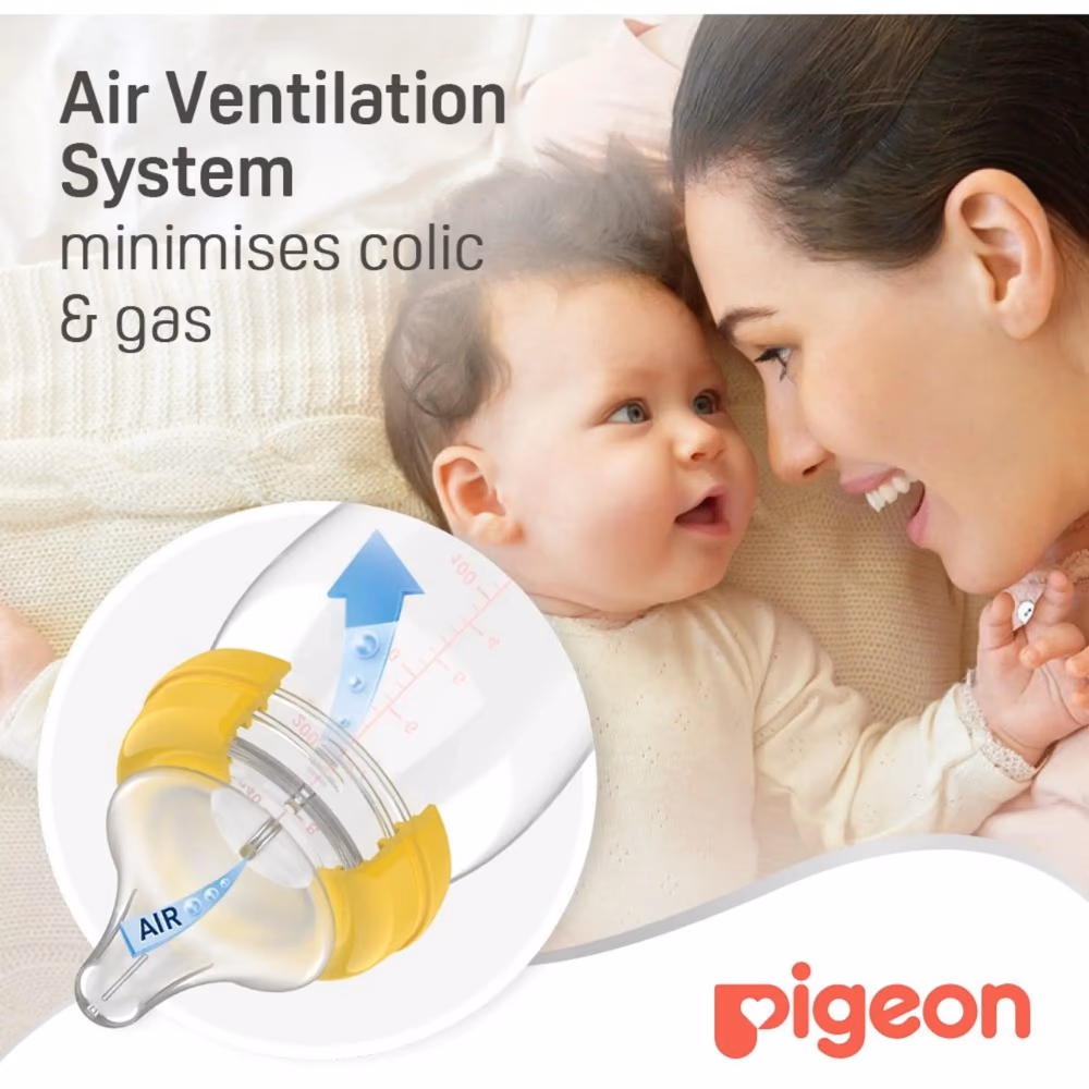 Pigeon Wide Neck Nipple Peristalsis Plus SS 1S 5