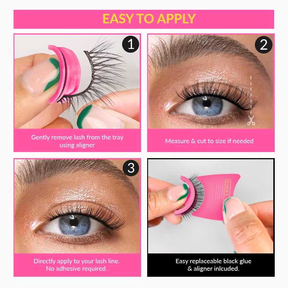 Pinky Goat Lashes Aisha Pre-Glued Reusable 2684 3