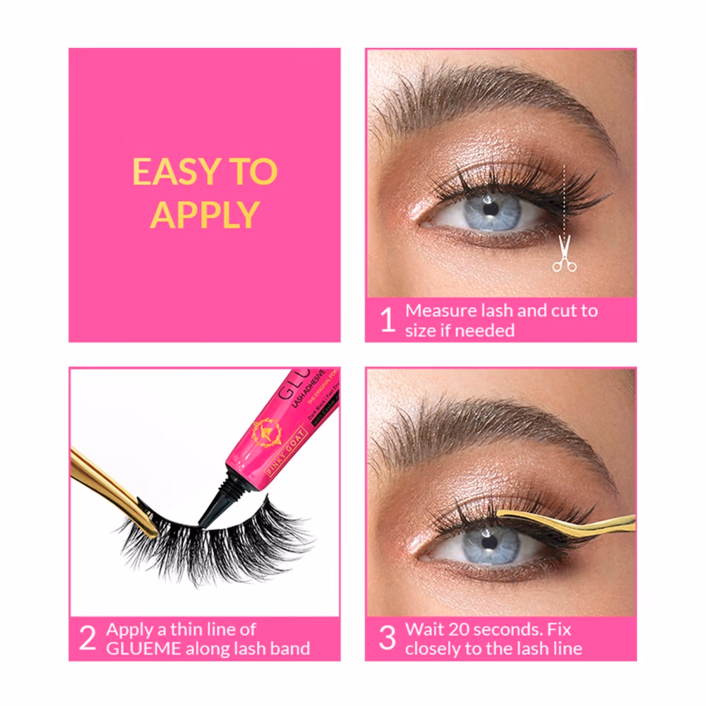 Pinky Goat Lashes Mia Gorgeous Length 673 4