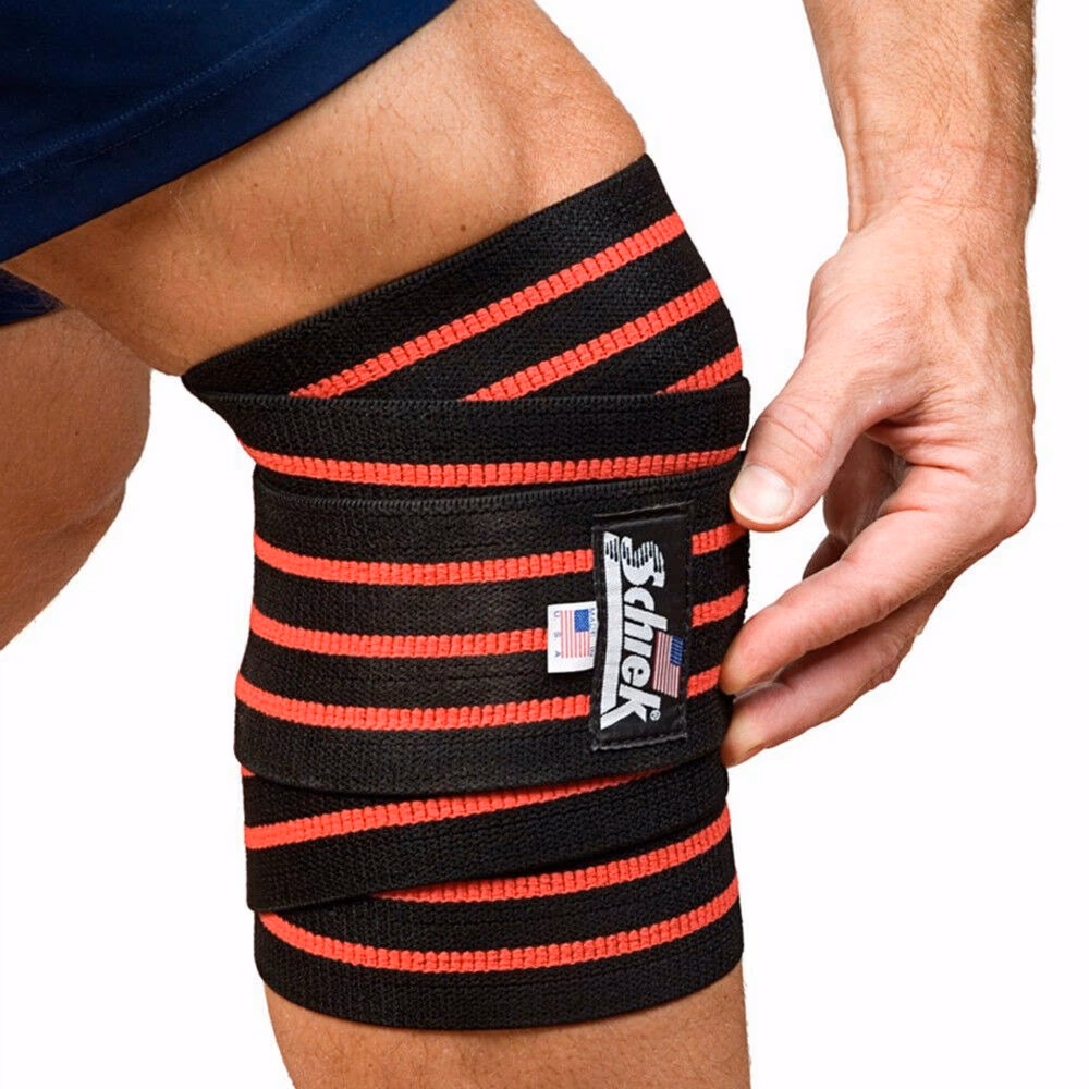 Schiek Knee Wraps Black Out with Velcro 1178S 2