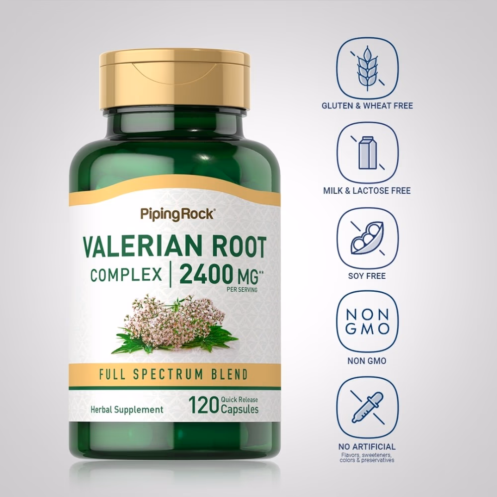 Piping Rock Valerian Root Complex 2400MG 120 Caps 2