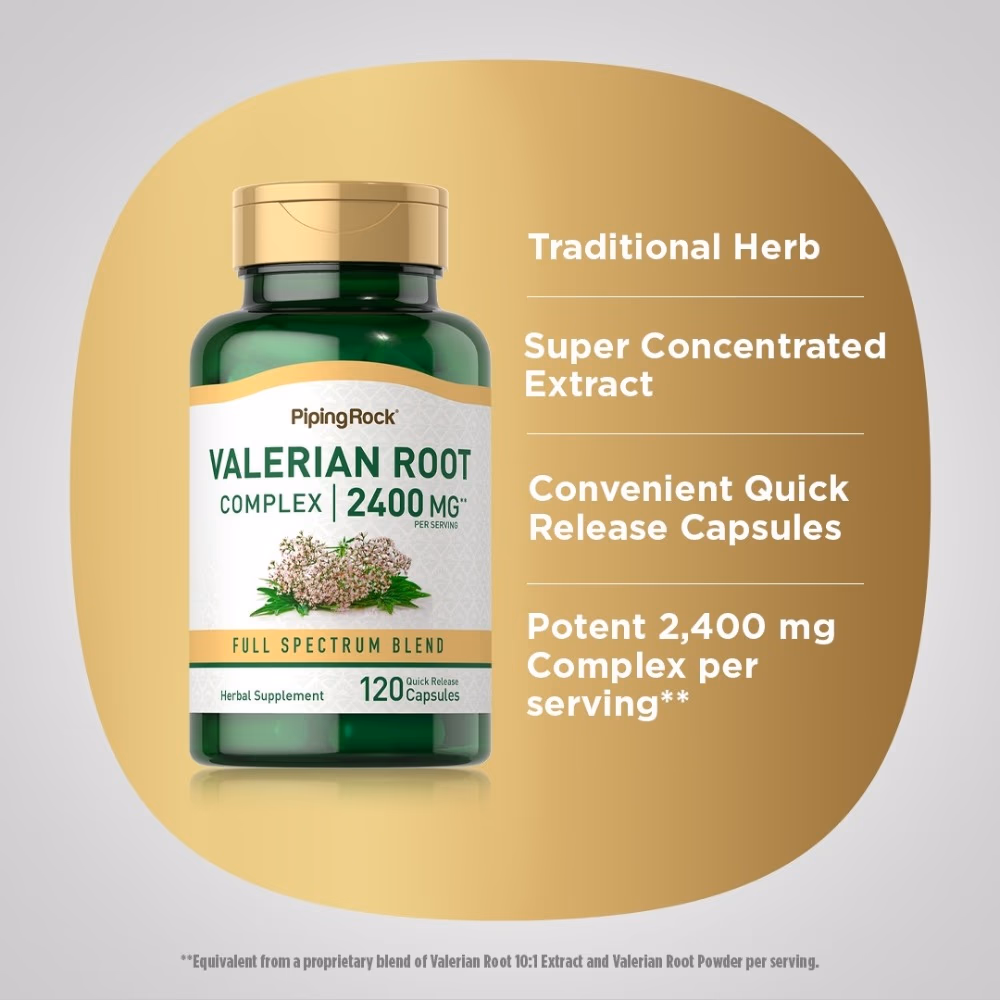 Piping Rock Valerian Root Complex 2400MG 120 Caps 4