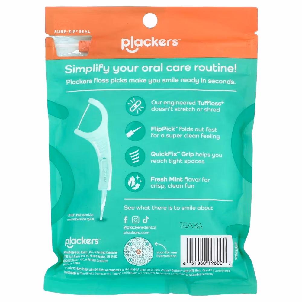 Plackers Micro Mint Dental Flossers 90s 3