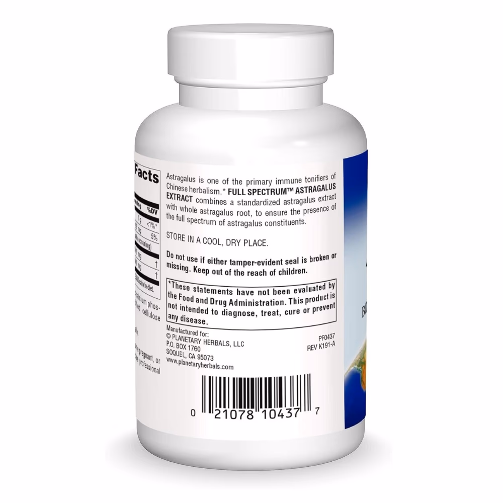 Planetary Astragalus Extract 500mg Tab 120s 3