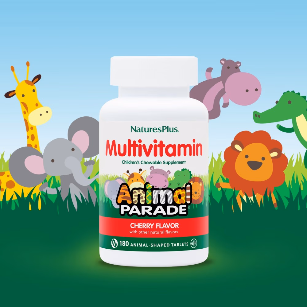 NaturesPlus Animal Parade Multivitamin 180 Tabs Cherry 2
