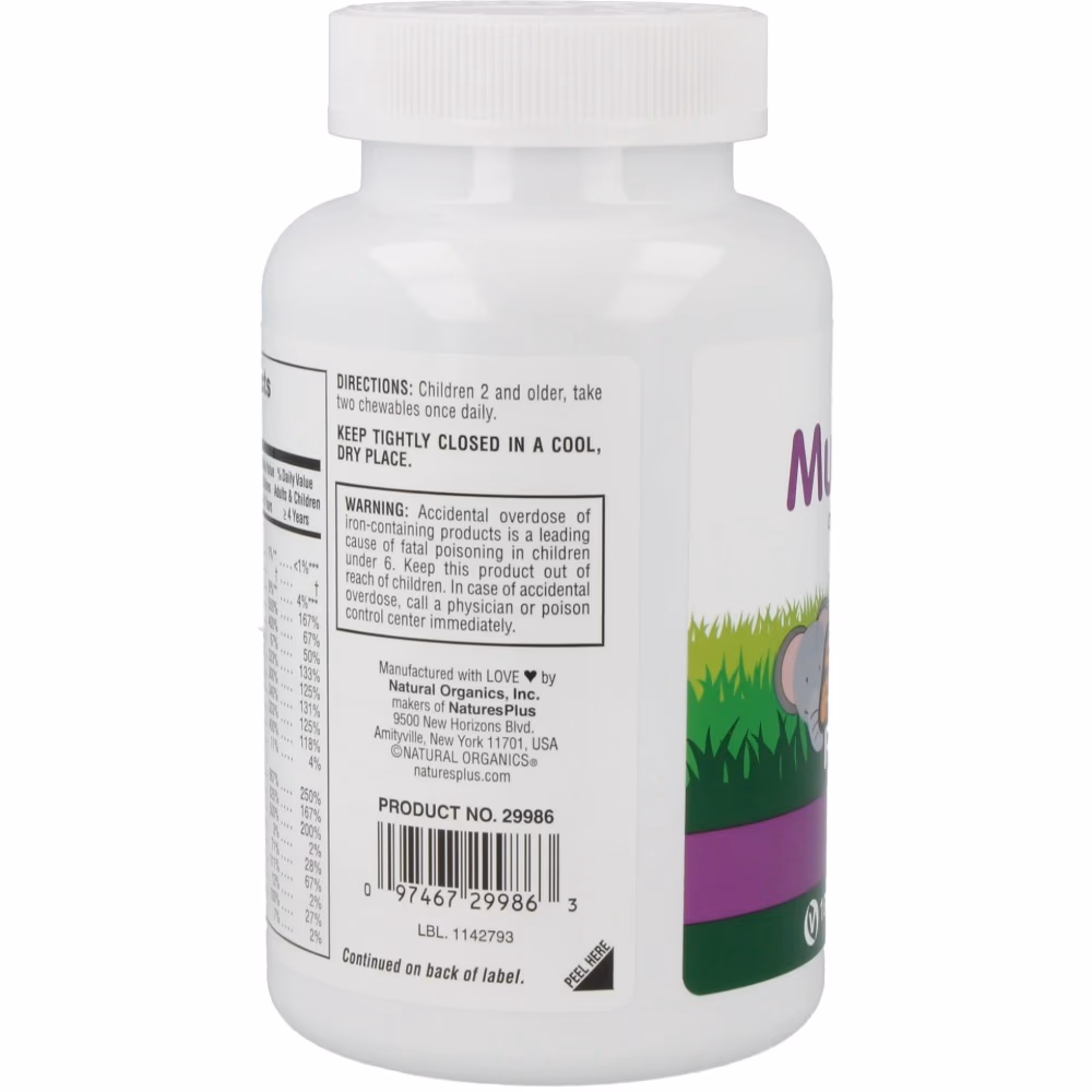 NaturesPlus Animal Parade Multivitamin 180 Tabs Grape 2
