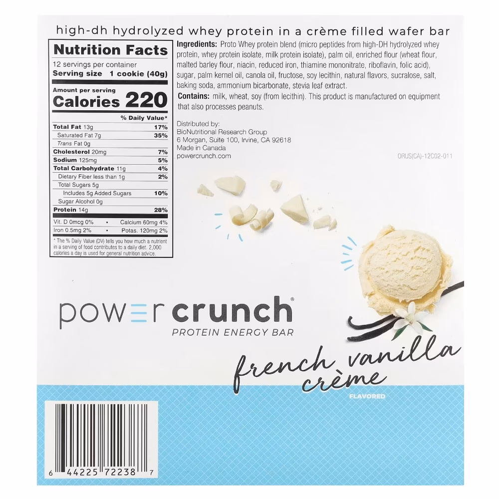 Power Crunch Bar Vanilla 40g 3