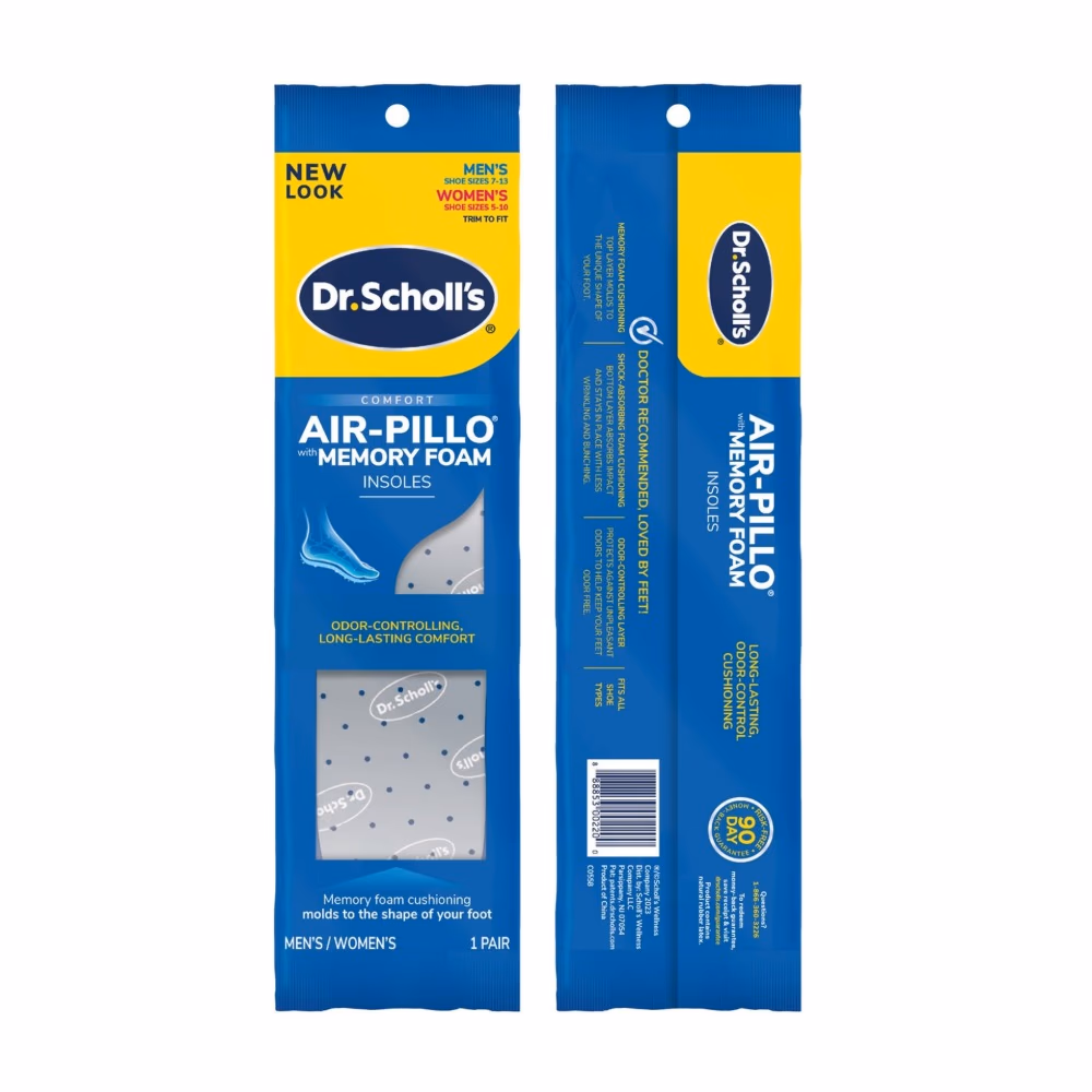 Scholl Double Air Pillow Insoles Men Women 2