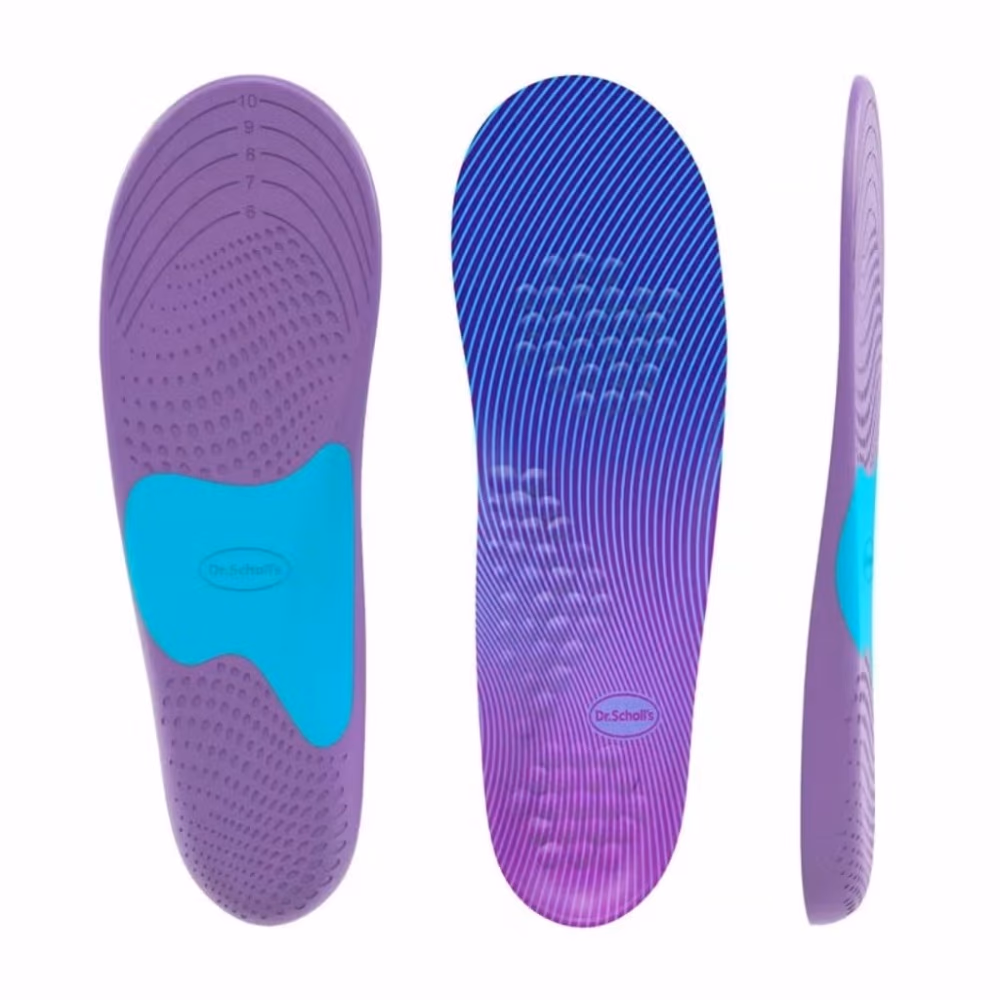 Scholl Walk Longer Comfort Insoles Women Size 6 to 10 2
