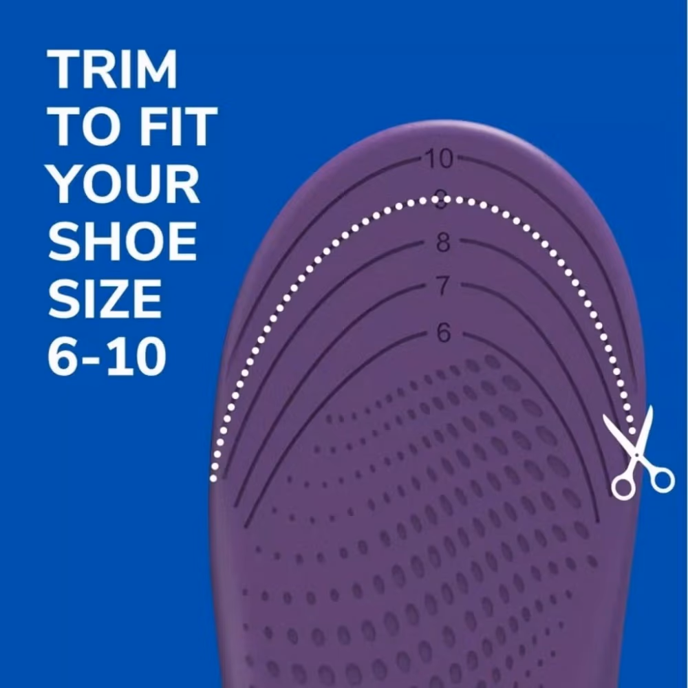 Scholl Walk Longer Comfort Insoles Women Size 6 to 10 3